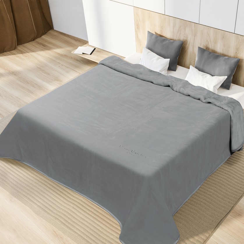 ΚΟΥΒΕΡΤΑ KING SIZE 240X260 PIERRE CARDIN NANCY 545 GREY(51)