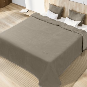 img-ΚΟΥΒΕΡΤΑ KING SIZE 240X260 PIERRE CARDIN NANCY 545 TAUPE(55)