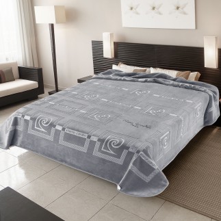 img-ΚΟΥΒΕΡΤΑ ΥΠΕΡΔΙΠΛΗ 220X240 PIERRE CARDIN NANCY 657  GREY(51)