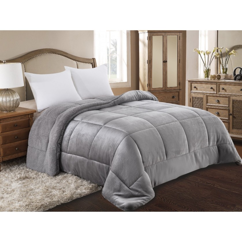 ΚΟΥΒΕΡΤΟΠΑΠΛΩΜΑ ΥΠΕΡΔΙΠΛΟ 220X240 ADAM HOME (805) GREY ΚΟΥΒΕΡΤΟΠΑΠΛΩΜΑ ΥΠΕΡΔΙΠΛΟ 220X240 ADAM HOME (805) GREY