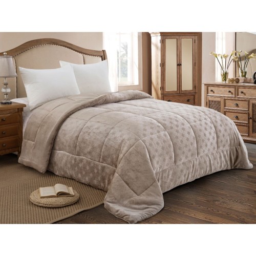 img-ΚΟΥΒΕΡΤΟΠΑΠΛΩΜΑ ΜΟΝΟ 160X240 ADAM HOME (822) TAUPE