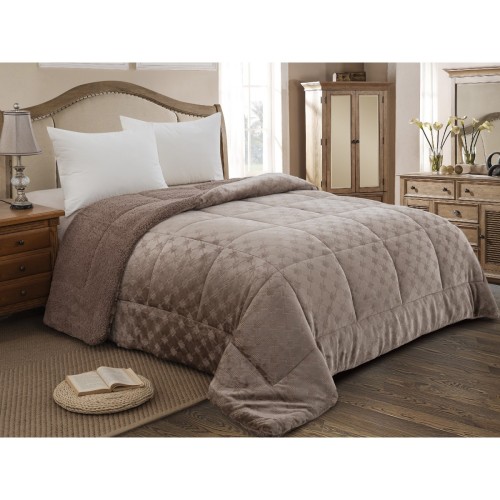 img-ΚΟΥΒΕΡΤΟΠΑΠΛΩΜΑ ΜΟΝΟ 160X240 ADAM HOME (825) MOCHA