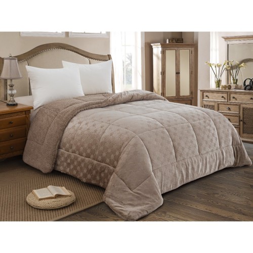 img-ΚΟΥΒΕΡΤΟΠΑΠΛΩΜΑ ΗΜΙΔΙΠΛΟ 180X240 ADAM HOME (825) TAUPE