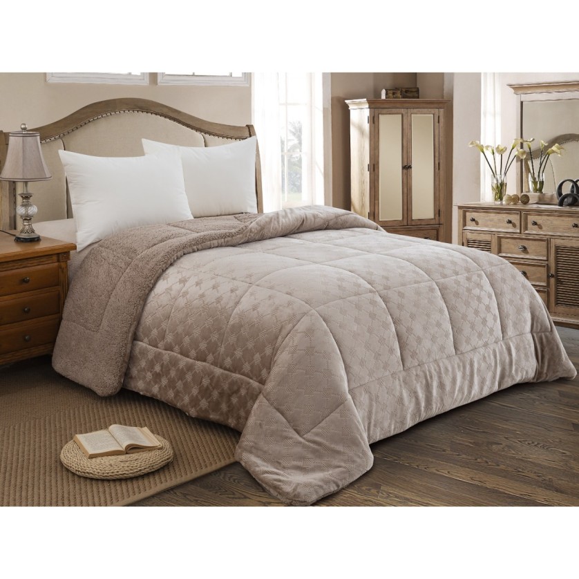 ΚΟΥΒΕΡΤΟΠΑΠΛΩΜΑ ΥΠΕΡΔΙΠΛΟ 220X240 ADAM HOME (825) TAUPE ΚΟΥΒΕΡΤΟΠΑΠΛΩΜΑ ΥΠΕΡΔΙΠΛΟ 220X240 ADAM HOME (825) TAUPE
