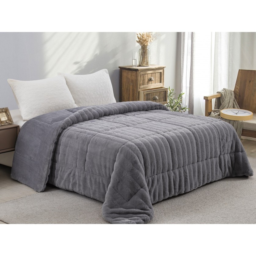 ΚΟΥΒΕΡΤΟΠΑΠΛΩΜΑ ΓΟΥΝΑ/FLANNEL ΜΟΝΟ 160X220 ADAM HOME (920) GREY ΚΟΥΒΕΡΤΟΠΑΠΛΩΜΑ ΓΟΥΝΑ/FLANNEL ΜΟΝΟ 160X220 ADAM HOME (920) GREY