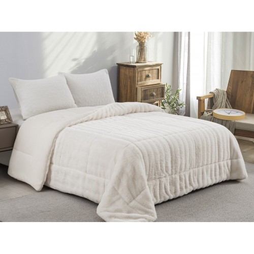 img-ΚΟΥΒΕΡΤΟΠΑΠΛΩΜΑ ΓΟΥΝΑ/FLANNEL ΜΟΝΟ 160X220 ADAM HOME (920) WHITE