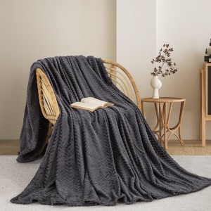 img-ΚΟΥΒΕΡΤΑ  FLEECE ΗΜΙΔΙΠΛΟ 180X240 ADAM HOME (550)  DARK GREY(70)
