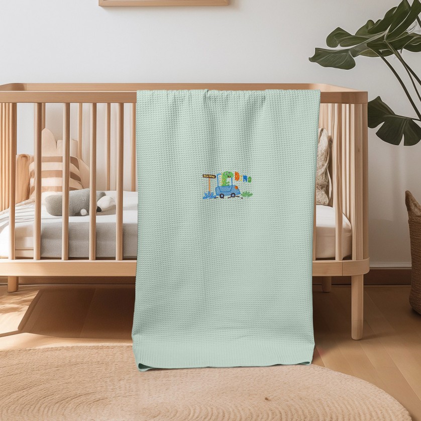 ΚΟΥΒΕΡΤΑ ΠΙΚΕ ΑΓΚΑΛΙΑΣ 80X110 ADAM HOME DINOSAUROS GREEN ΚΟΥΒΕΡΤΑ ΠΙΚΕ ΑΓΚΑΛΙΑΣ 80X110 ADAM HOME DINOSAUROS GREEN