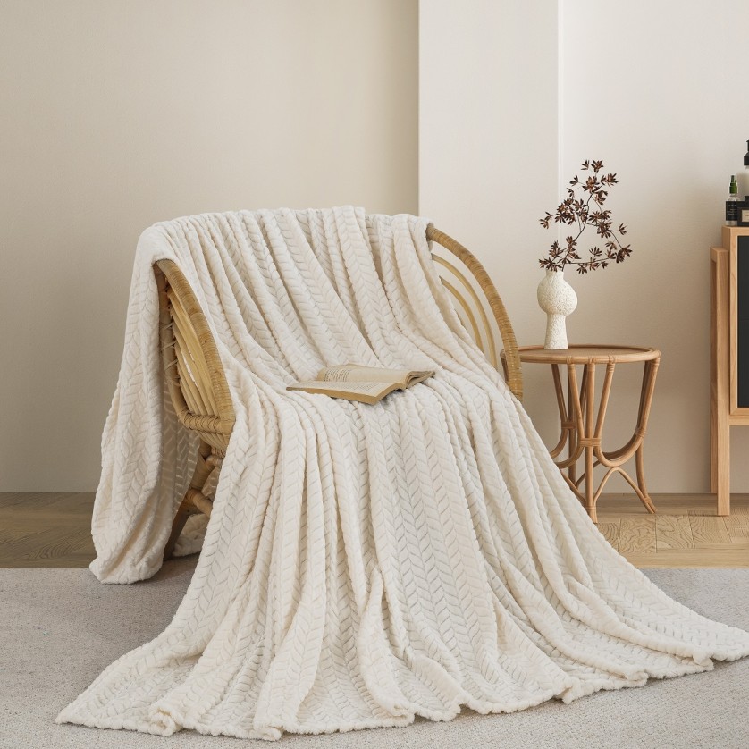 ΚΟΥΒΕΡΤΑ FLEECE ΜΟΝΗ 180X240 ADAM HOME (550) WHITE(29)
