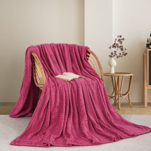img-ΚΟΥΒΕΡΤΑ  FLEECE ΗΜΙΔΙΠΛΟ 180X240 ADAM HOME (550) FUCHSIA  (21)