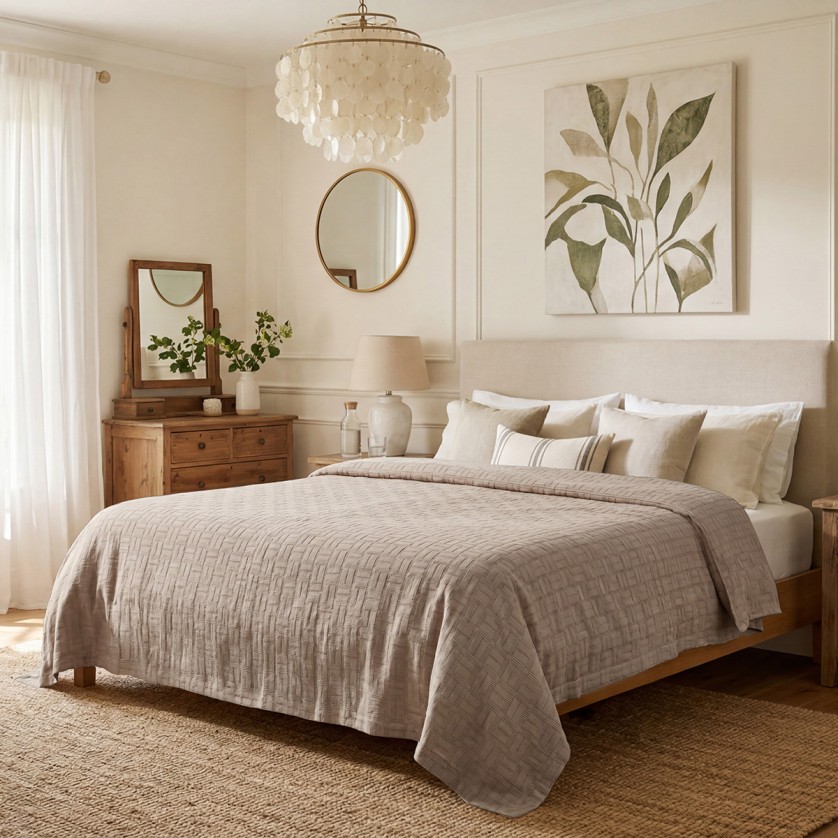 ΚΟΥΒΕΡΤΑ ΖΑΚΑΡ KING SIZE MATLASSE ROMVIA 260X270 BEIGE (360 gsm) ΚΟΥΒΕΡΤΑ ΖΑΚΑΡ KING SIZE MATLASSE ROMVIA 260X270 BEIGE (360 gsm)