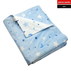 img-ΚΟΥΒΕΡΤΑ ΚΟΥΝΙΑΣ soft plus FLEECE 110X140 PIERRE CARDIN MOON BLUE