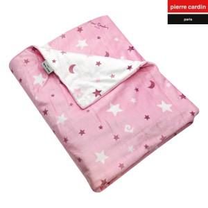 img-ΚΟΥΒΕΡΤΑ ΚΟΥΝΙΑΣ soft plus FLEECE 110X140 PIERRE CARDIN MOON PINK