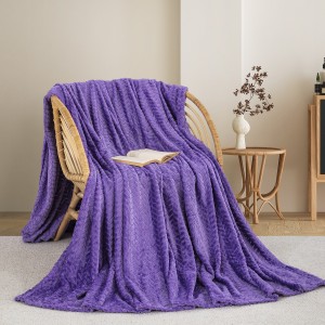 img-ΚΟΥΒΕΡΤΑ  FLEECE ΗΜΙΔΙΠΛΟ 180X240 ADAM HOME (550)  PURPLE(73)