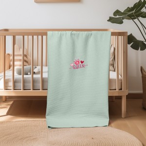 img-ΚΟΥΒΕΡΤΑ ΠΙΚΕ ΑΓΚΑΛΙΑΣ 80X110 ADAM HOME QUEEN GREEN