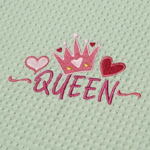 img-ΚΟΥΒΕΡΤΑ ΠΙΚΕ ΑΓΚΑΛΙΑΣ 80X110 ADAM HOME QUEEN GREEN