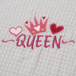 img-ΚΟΥΒΕΡΤΑ ΠΙΚΕ ΑΓΚΑΛΙΑΣ 80X110 ADAM HOME QUEEN GREY