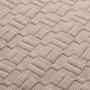 img-ΚΟΥΒΕΡΤΑ ΖΑΚΑΡ KING SIZE  MATLASSE ROMVIA 260X270 BEIGE (360 gsm)