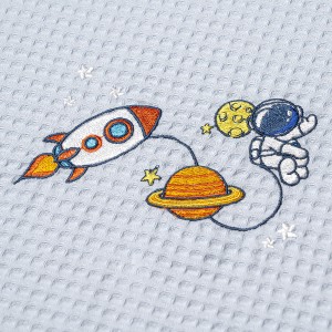 img-ΚΟΥΒΕΡΤΑ ΠΙΚΕ ΑΓΚΑΛΙΑΣ 80X110 ADAM HOME  SPACE BLUE