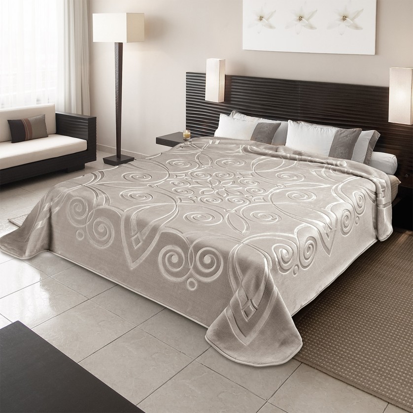 ΚΟΥΒΕΡΤΑ ΙΣΠΑΝΙΑΣ KING SIZE  240X260 STER 516 TAUPE(55)