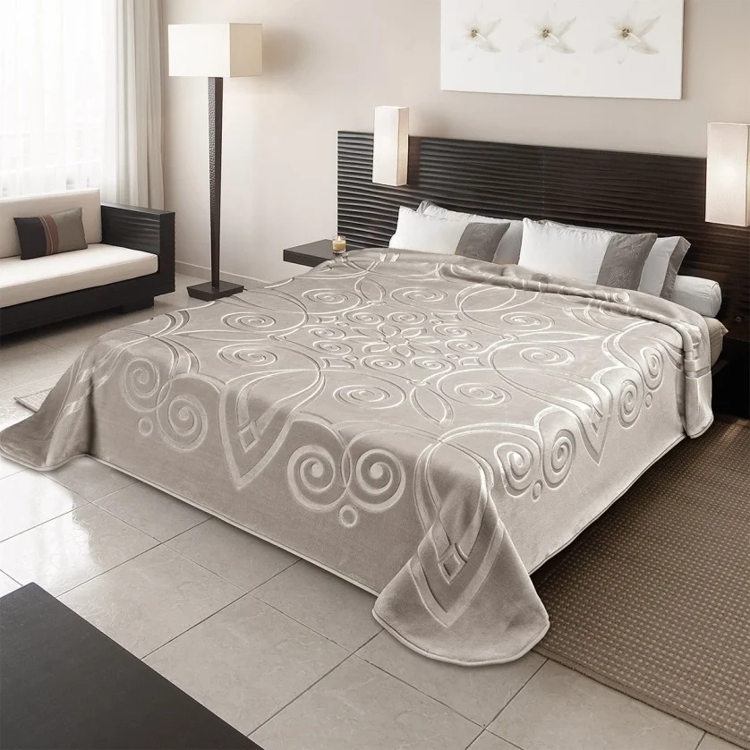 ΚΟΥΒΕΡΤΑ ΙΣΠΑΝΙΑΣ ΜΟΝΗ 160X220 BELPLA STER 516 TAUPE ΚΟΥΒΕΡΤΑ ΙΣΠΑΝΙΑΣ ΜΟΝΗ 160X220 BELPLA STER 516 TAUPE