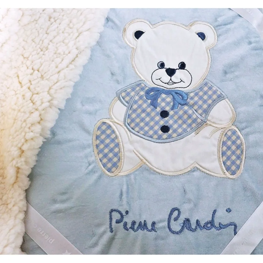 ΚΟΥΒΕΡΤΑ FLEECE/SHERPA ΑΓΚΑΛΙΑΣ 80X110 PIERRE CARDIN TEDDY BLUE ΚΟΥΒΕΡΤΑ FLEECE/SHERPA ΑΓΚΑΛΙΑΣ 80X110 PIERRE CARDIN TEDDY BLUE