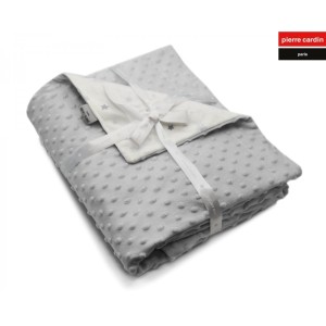 img-ΚΟΥΒΕΡΤΑ ΑΓΚΑΛΙΑΣ soft plus FLEECE 80X110 PIERRE CARDIN TOPPY GREY