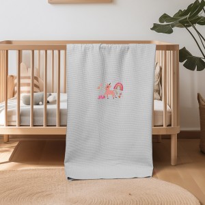 img-ΚΟΥΒΕΡΤΑ ΠΙΚΕ ΚΟΥΝΙΑΣ 110X140 ADAM HOME UNICORN GREY