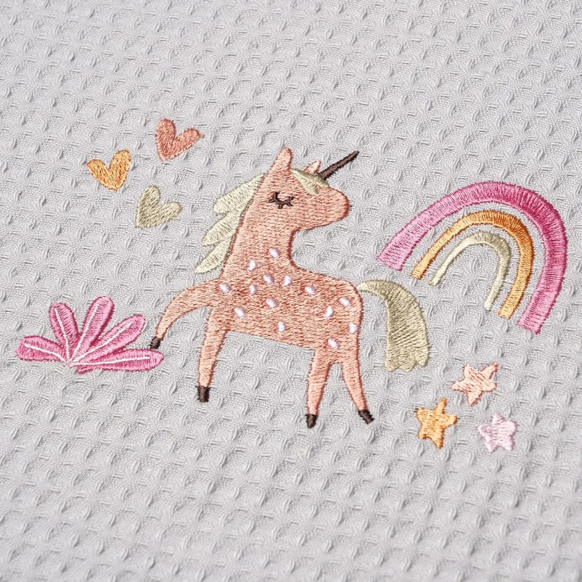 ΚΟΥΒΕΡΤΑ ΠΙΚΕ ΚΟΥΝΙΑΣ 110X140 ADAM HOME UNICORN GREY ΚΟΥΒΕΡΤΑ ΠΙΚΕ ΚΟΥΝΙΑΣ 110X140 ADAM HOME UNICORN GREY