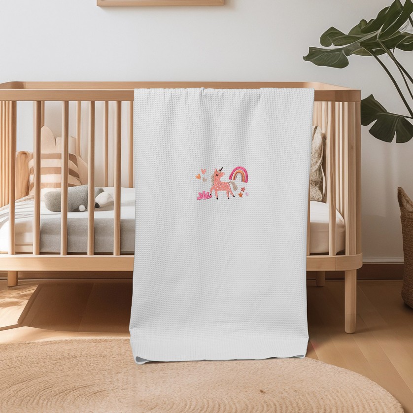 ΚΟΥΒΕΡΤΑ ΠΙΚΕ ΑΓΚΑΛΙΑΣ 80X110 ADAM HOME UNICORN WHITE ΚΟΥΒΕΡΤΑ ΠΙΚΕ ΑΓΚΑΛΙΑΣ 80X110 ADAM HOME UNICORN WHITE