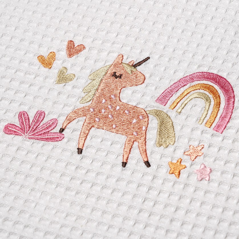 ΚΟΥΒΕΡΤΑ ΠΙΚΕ ΑΓΚΑΛΙΑΣ 80X110 ADAM HOME UNICORN WHITE ΚΟΥΒΕΡΤΑ ΠΙΚΕ ΑΓΚΑΛΙΑΣ 80X110 ADAM HOME UNICORN WHITE