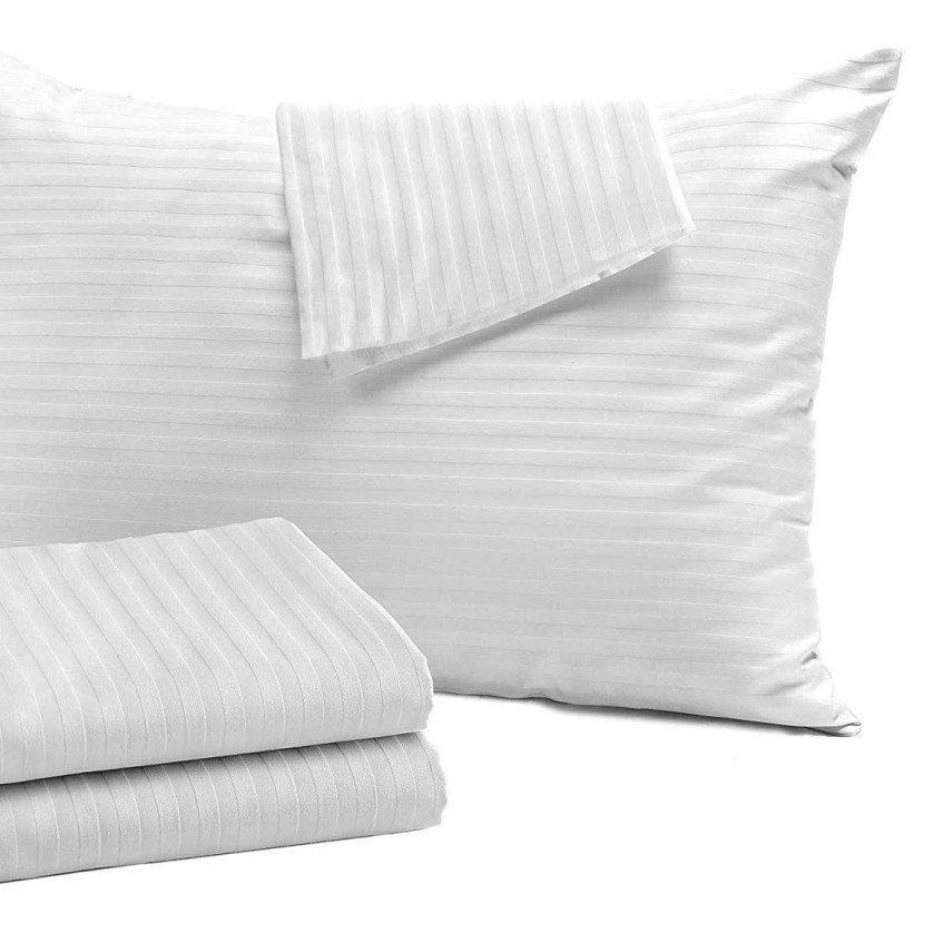 Μαξιλαροθήκη ξενοδοχείου Σατέν-ρίγα 52x72 80%cotton 20%polyester Πεννιέ 220tc Μαξιλαροθήκη ξενοδοχείου Σατέν-ρίγα 52x72 80%cotton 20%polyester Πεννιέ 220tc