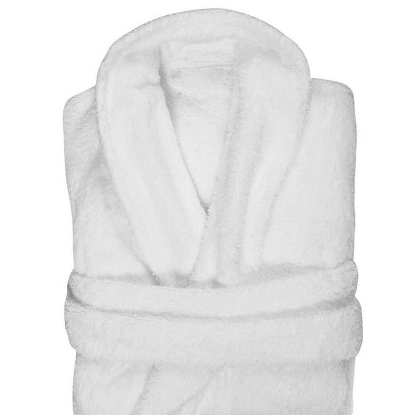 Mπουρνούζι Λευκό Ξενοδοχείου 450γρ. 100% cotton - Medium Mπουρνούζι Λευκό Ξενοδοχείου 450γρ. 100% cotton - Medium