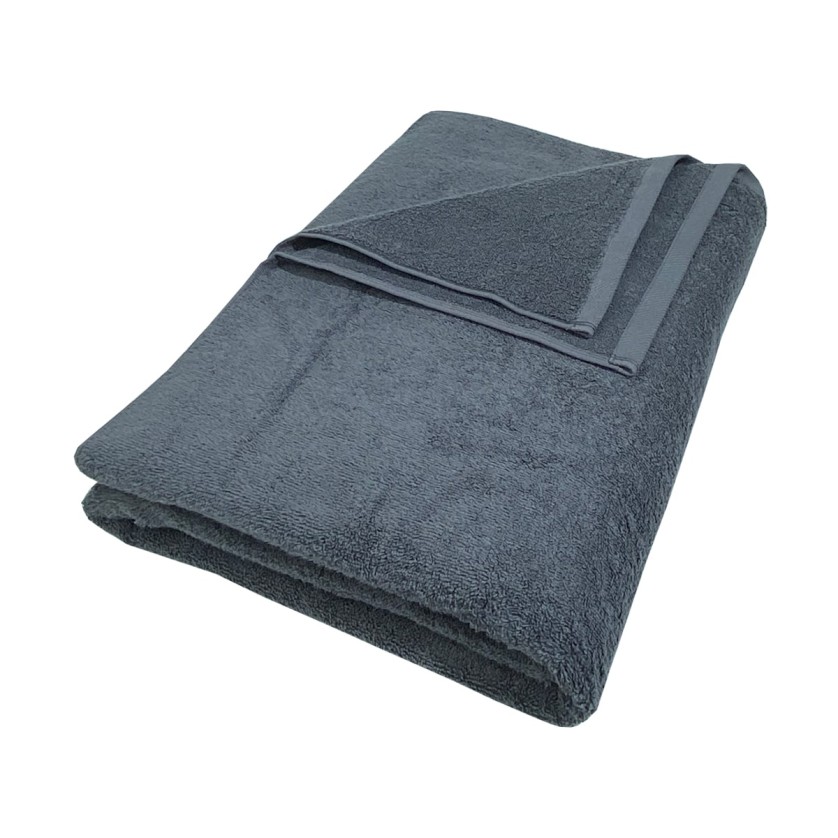 Πετσέτα Πισίνας - Θαλάσσης 100X180 Dark Grey Πετσέτα Πισίνας - Θαλάσσης 100X180 Dark Grey