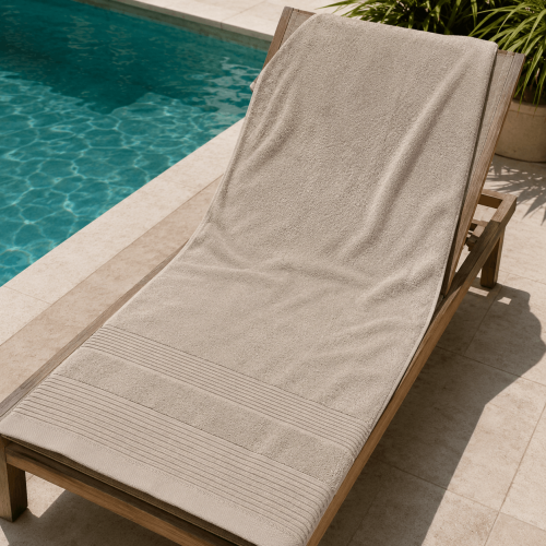 img-Πετσέτα Πισίνας - Spa 80X150 Beige