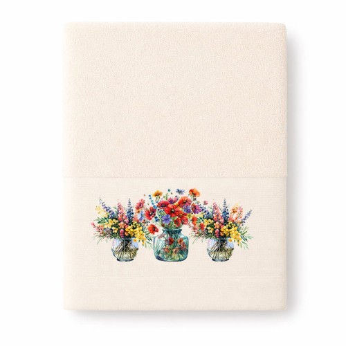 img-Πετσέτα Προσώπου 50×90 Blossom Ecru