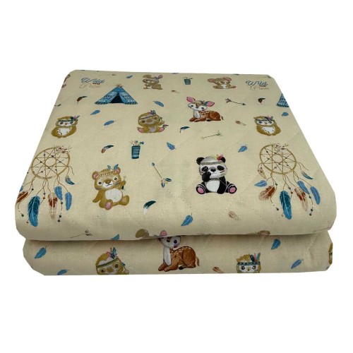 img-Παιδικό Κουβερλί Μονό Boho Animals