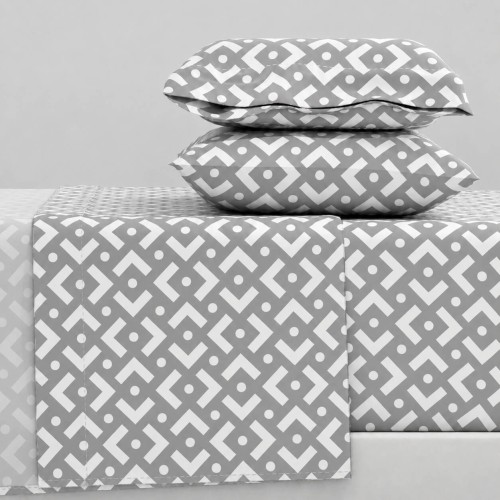 img-Σεντόνια Υπέρδιπλα Σετ 2Χ(2,45Χ2,60) + 2Χ(52Χ72) Chiara Grey