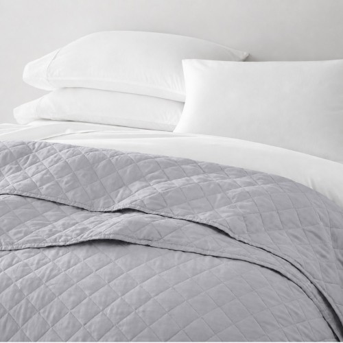 img-Κουβερλί Υπέρδιπλο Ξενοδοχείου 100% Cοtton Grey