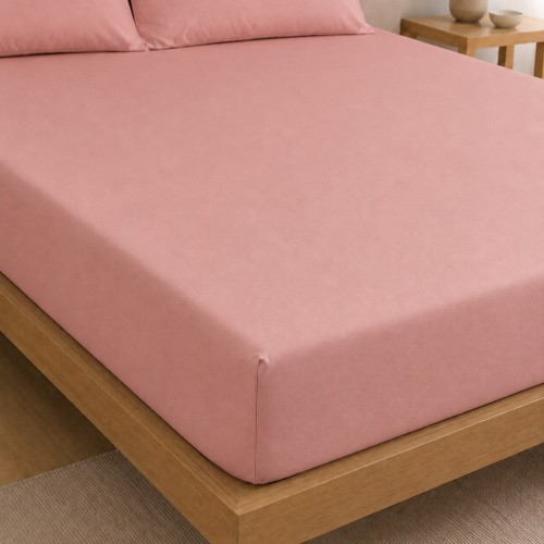 img-Σεντόνι Με Λάστιχο Πεννιέ Dusty Rose (1.00x2.00+0.40)