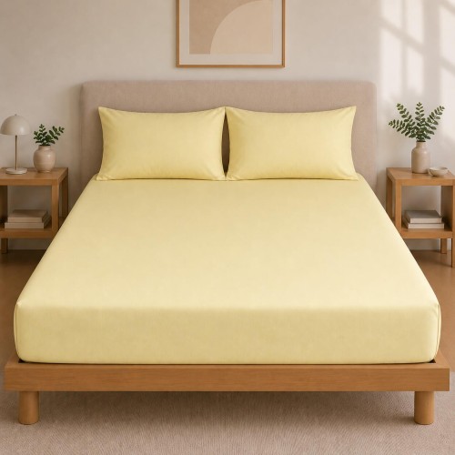 img-Σεντόνι Με Λάστιχο Πεννιέ Yellow (1.00x2.00+0.40)