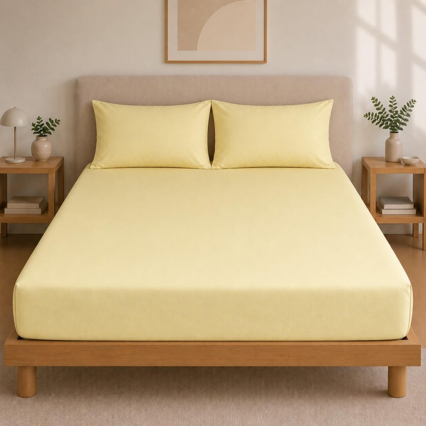 Σεντόνι Με Λάστιχο Πεννιέ Yellow (1.20x2.00+0.40) Σεντόνι Με Λάστιχο Πεννιέ Yellow (1.20x2.00+0.40)