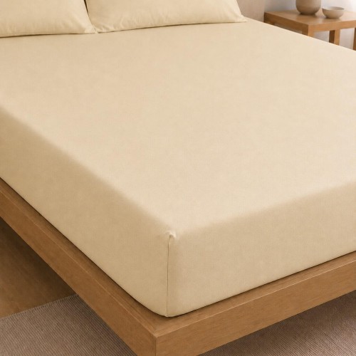 img-Σεντόνι Με Λάστιχο Πεννιέ Beige (1.00x2.00+0.40)