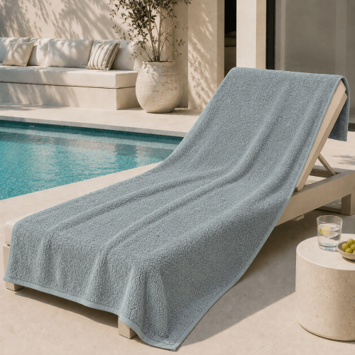 img-Πετσέτα Πισίνας - Θαλάσσης 100X180 Light Grey