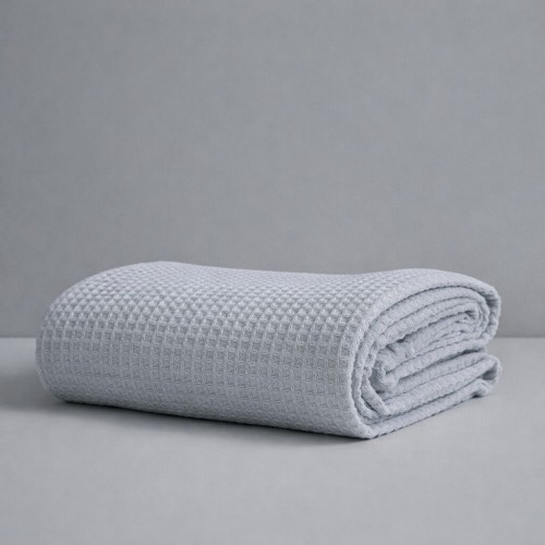 img-Κουβέρτα Πικέ Μονή Waffle 165χ245 Light Grey