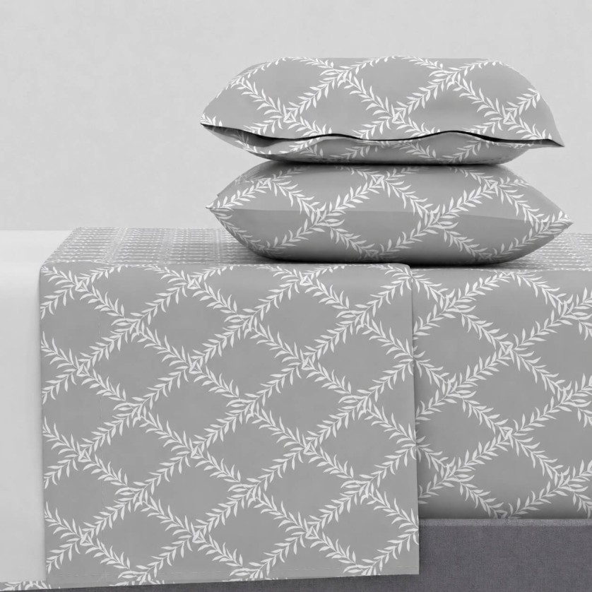 Σεντόνια Υπέρδιπλα Σετ 2Χ(2,45Χ2,60) + 2Χ(52Χ72) Lucia Grey Σεντόνια Υπέρδιπλα Σετ 2Χ(2,45Χ2,60) + 2Χ(52Χ72) Lucia Grey