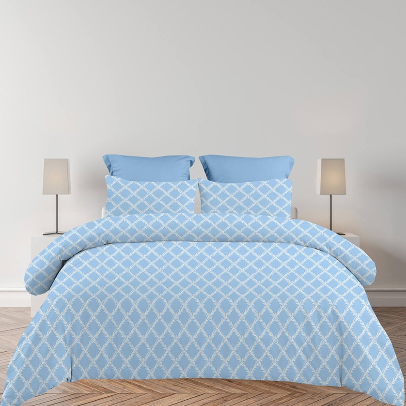 Σεντόνια King Size (ΣΕΤ) 2Χ(2,60Χ2,80)+2Χ(52Χ72) Lucia Blue Σεντόνια King Size (ΣΕΤ) 2Χ(2,60Χ2,80)+2Χ(52Χ72) Lucia Blue