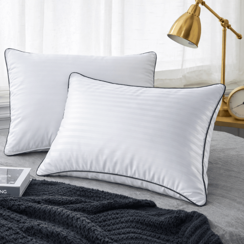 img-Μαξιλάρι Ξενοδοχείου 50x70 Με Γκρι Ρέλι 800gr