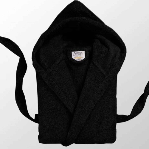 img-Μπουρνούζι Με Κουκούλα Black - Large