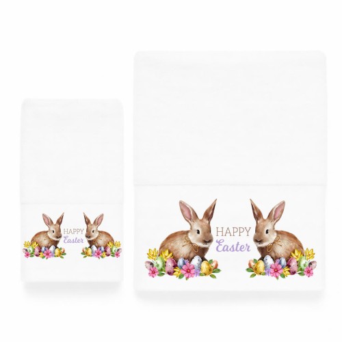 img-Πασχαλινές Πετσέτες Σετ 2 τεμ. Easter Bunny